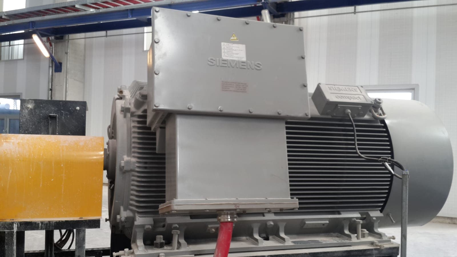 A motor on the test bench