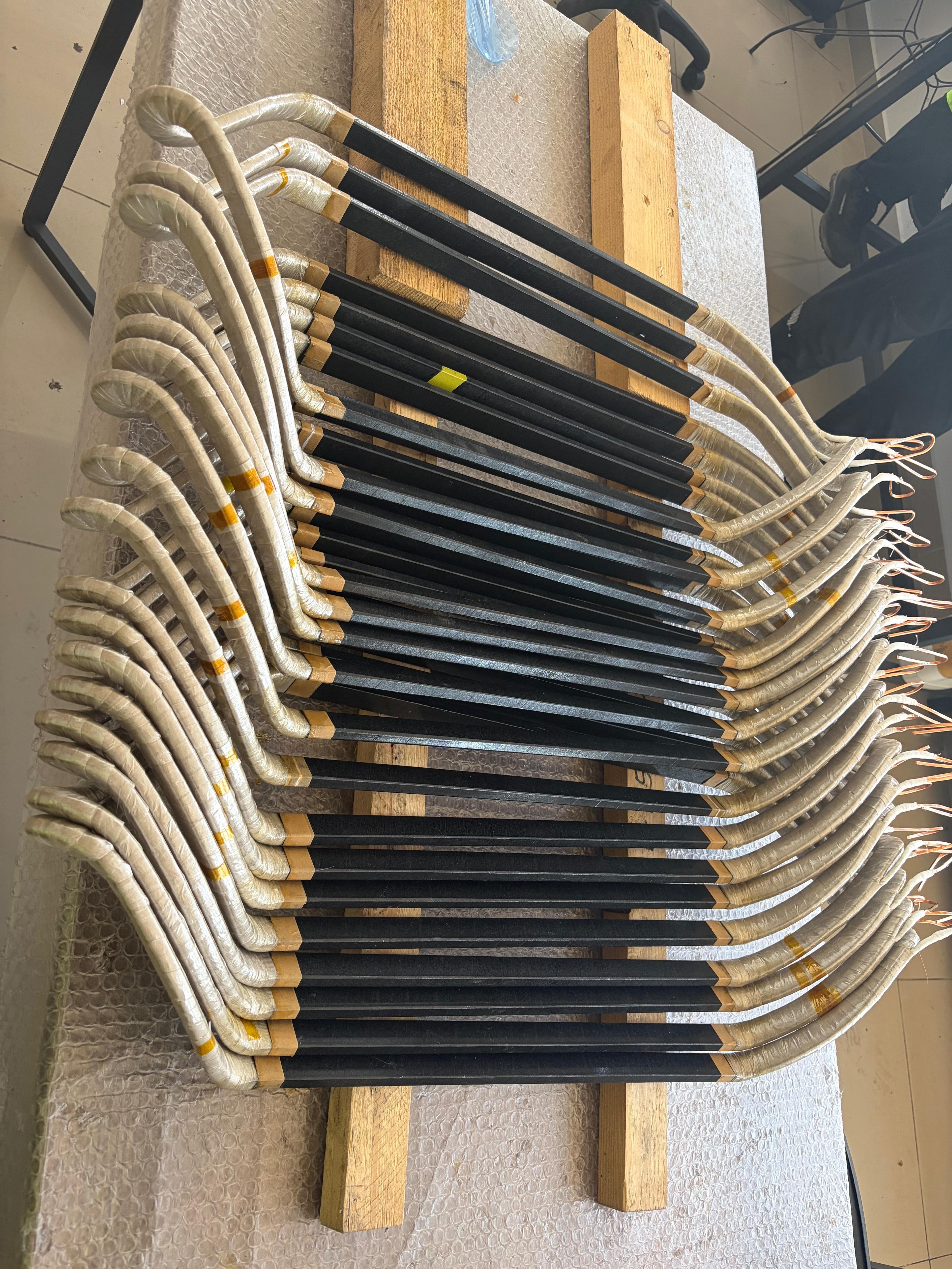 Stacked insulated coils