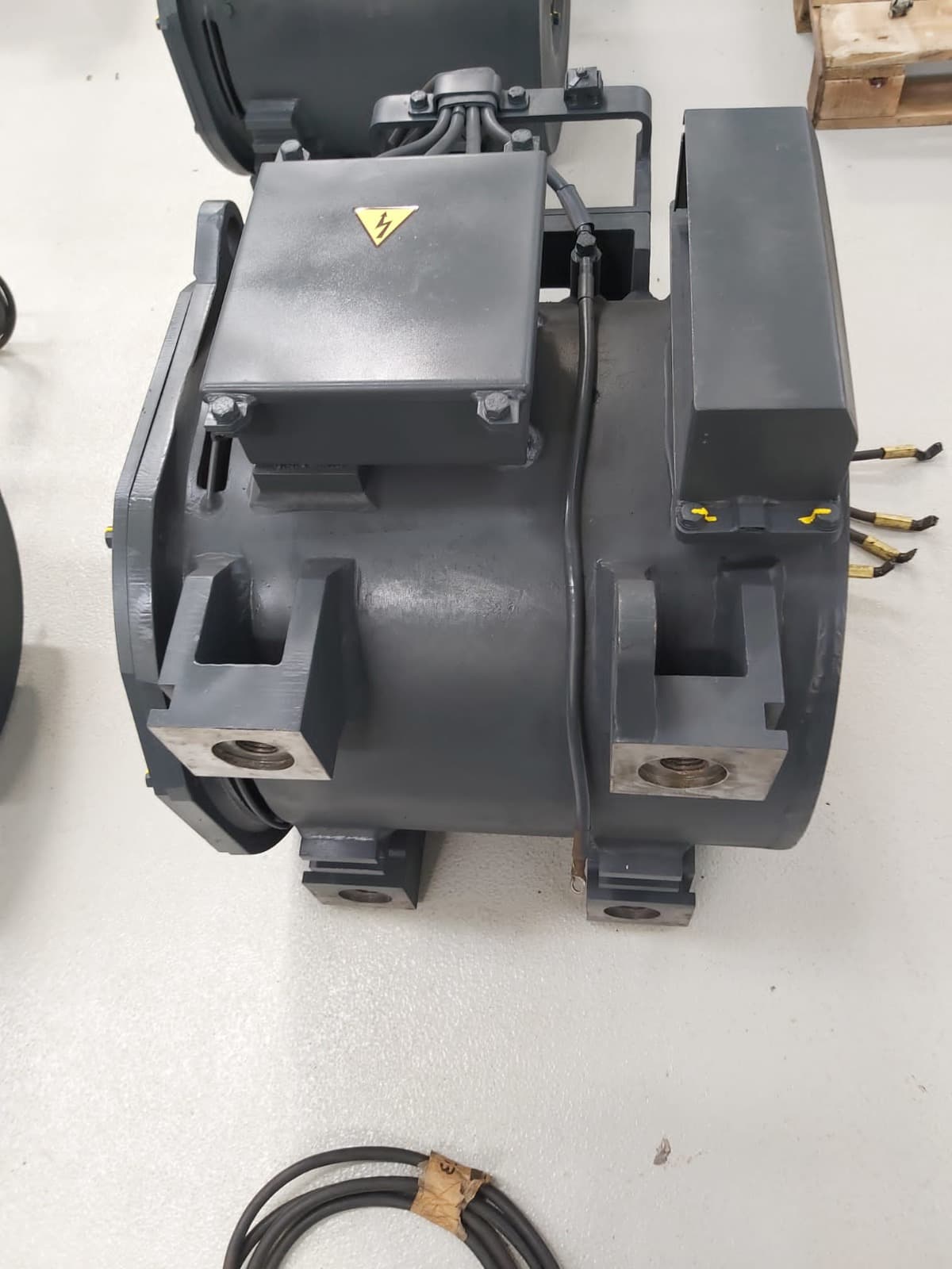 A traction motor under overhaul