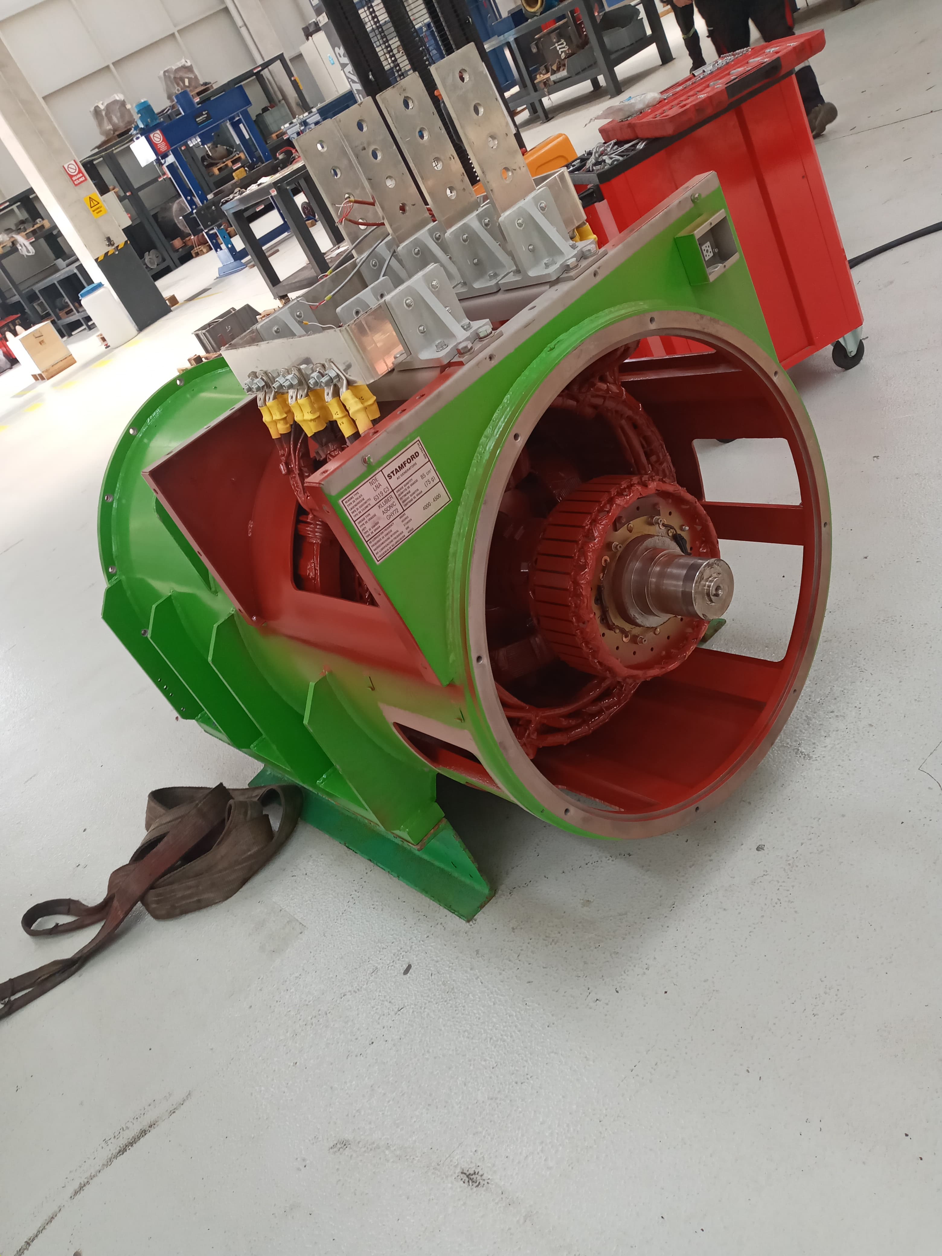 A green-bodied generator