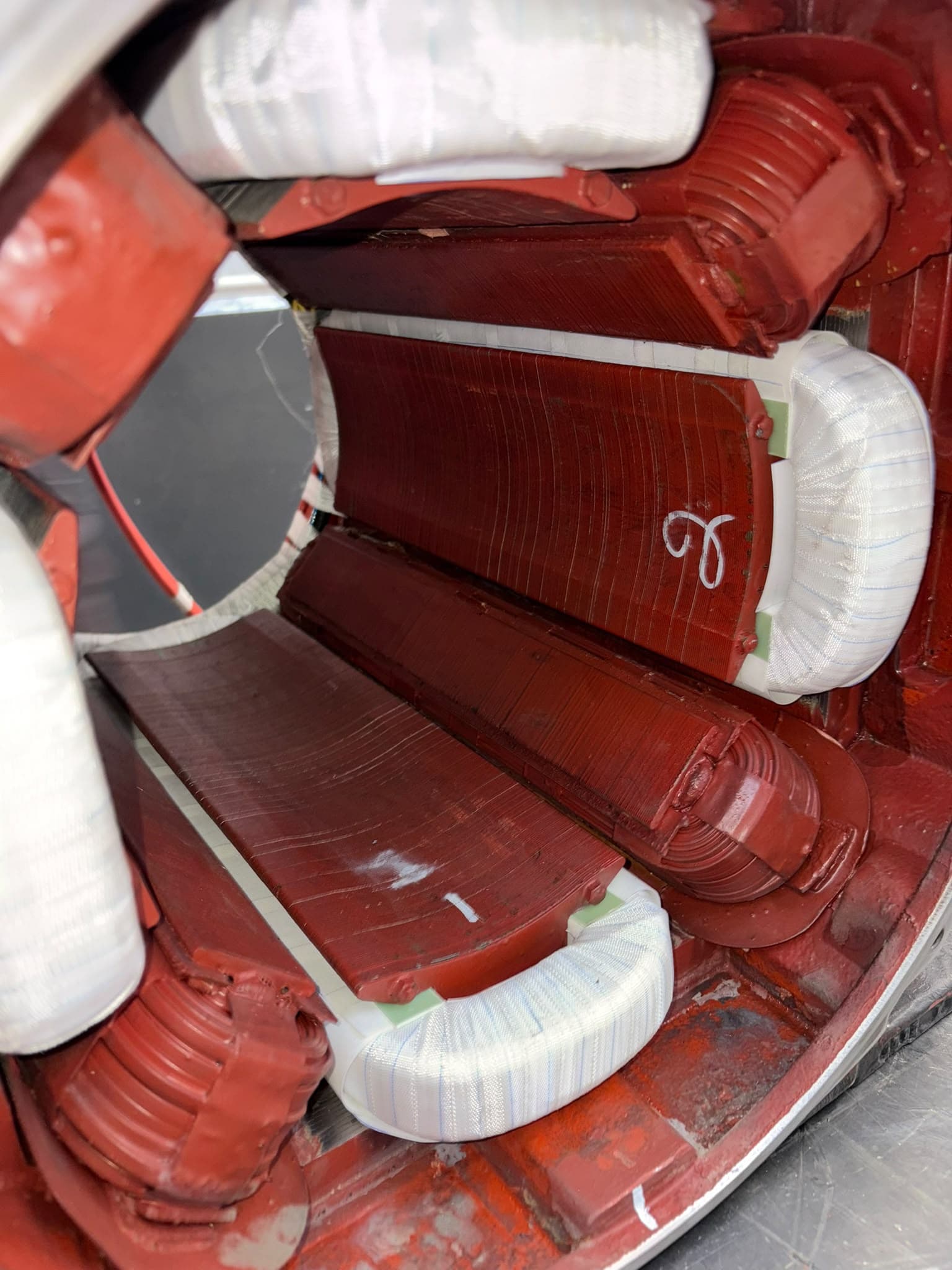 Pole coils