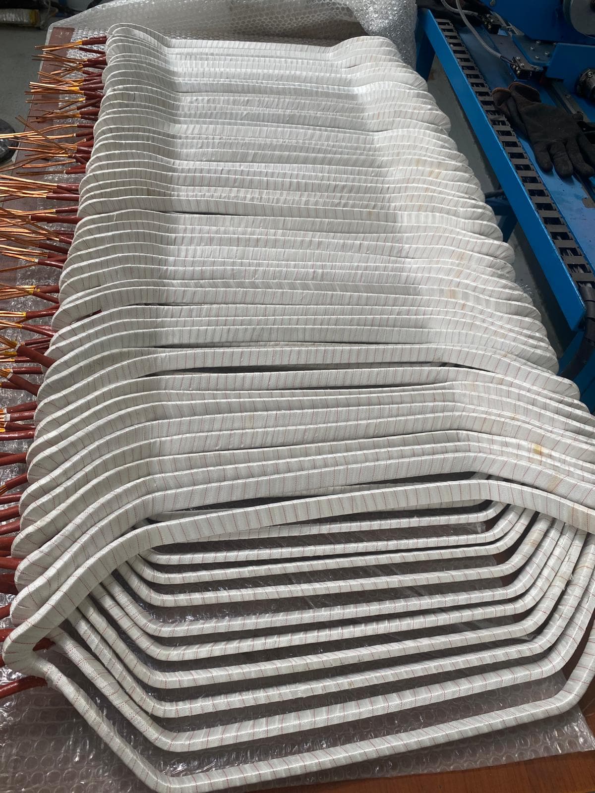 Form-wound coils wrapped with insulation tape