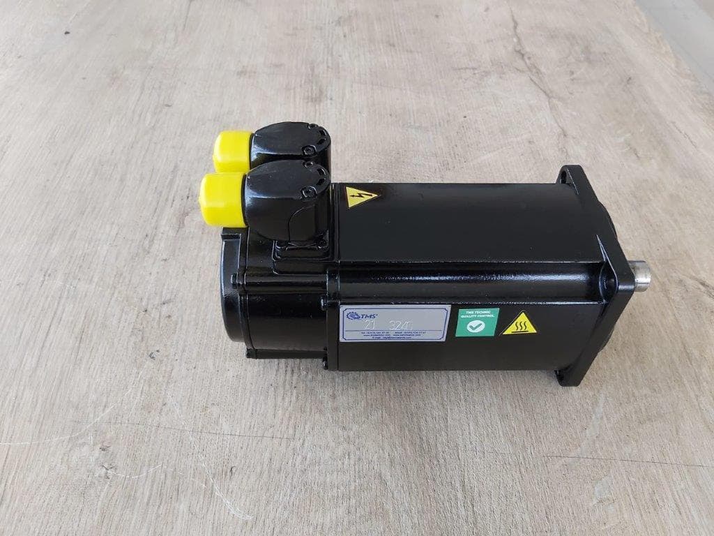 A black servo motor