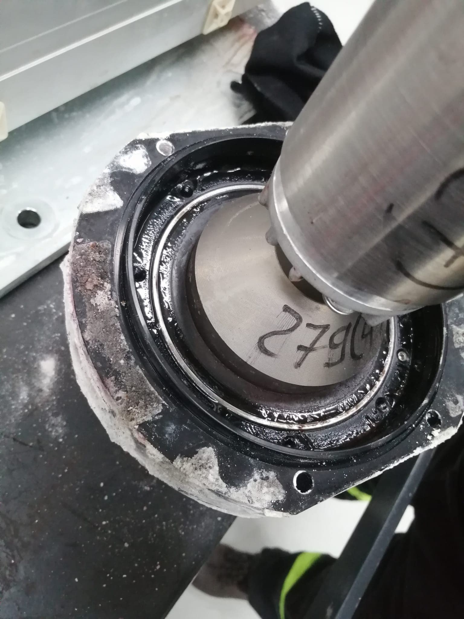 A shaft and bearing seat