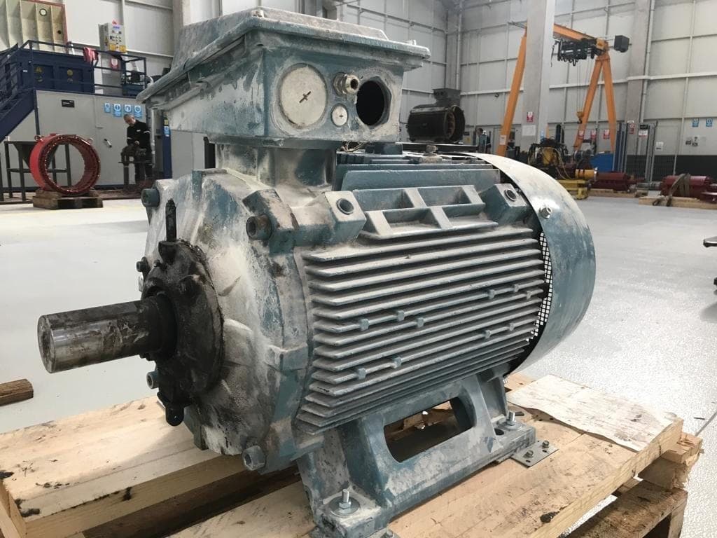 A motor before overhaul