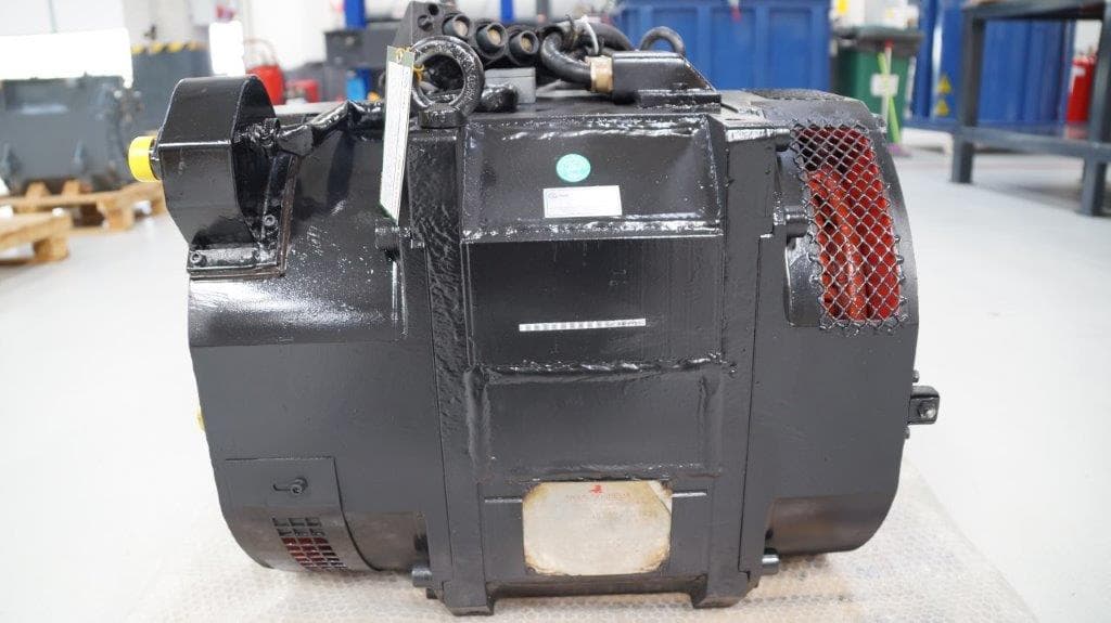 A black traction motor